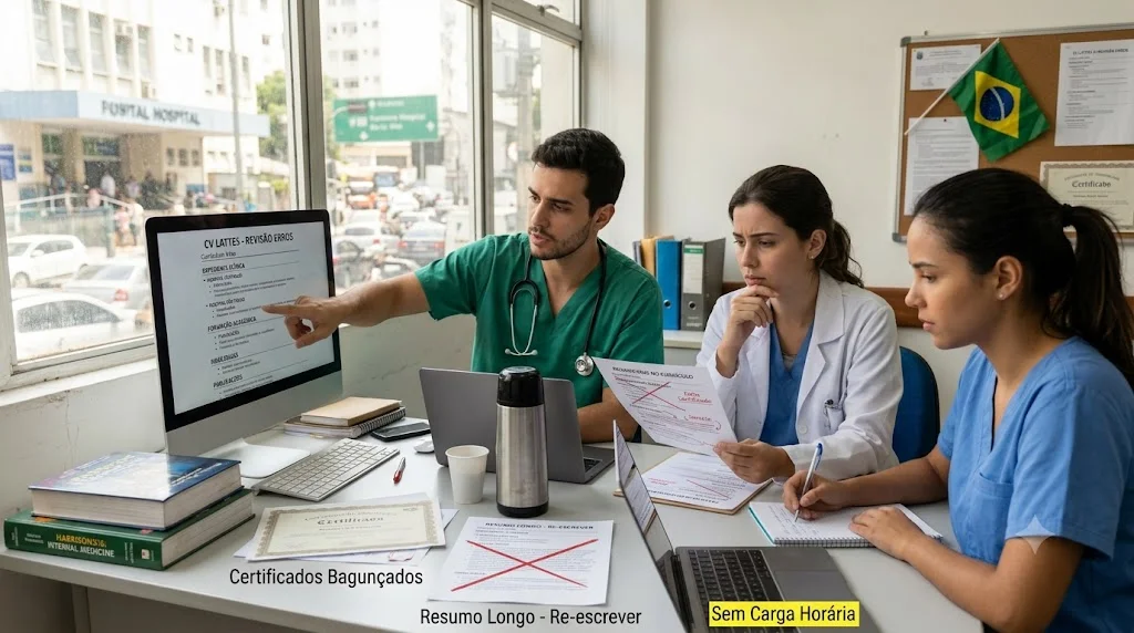 Erros Fatais no Currículo de Recém-Formados em Medicina (E Como Evitá-los)